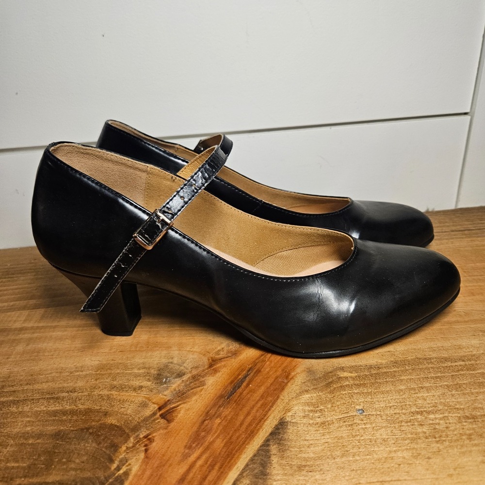 Dance Now Cabaret Mary Jane Character Shoes Black Women's Size 10 Dance Heels